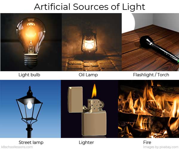 Artificial sources of light