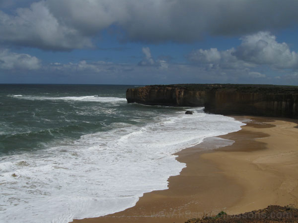 A picture of a headland at London Bridge aka London Arch on Great Ocean Road, Victoria, Australia.