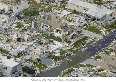 Hurricane destruction