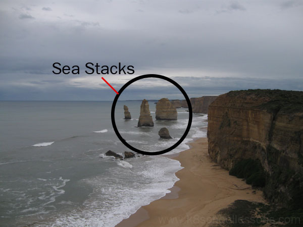 sea stacks