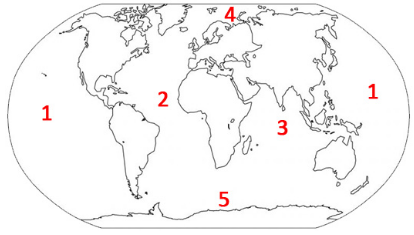 oceans of the world quiz activity continents and oceans quiz