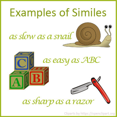 Examples simile Simile Examples