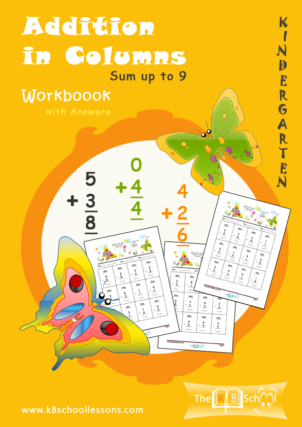 Kindergarten Column Addition Workbook Downloadable Workbooks