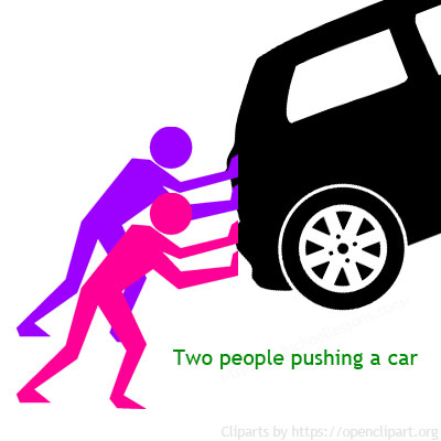 Examples of forces - Pushing a car
