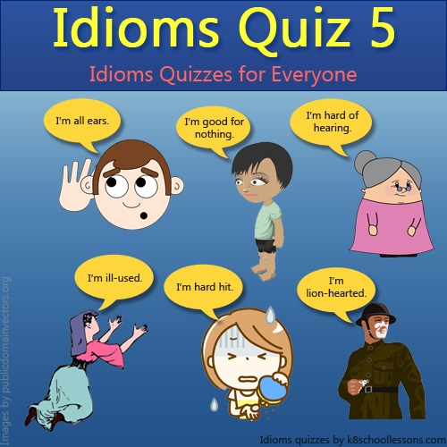 Idioms Quiz 5 | Idioms Quizzes| Idioms Examples | English Idioms