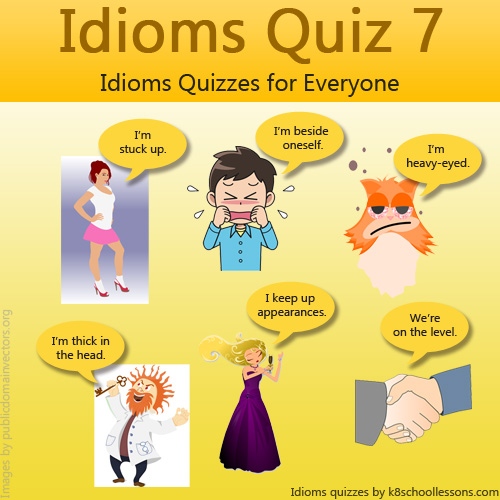 Idiom Quiz over the hill - All Things Topics