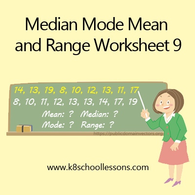Range & Mode Worksheets