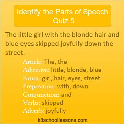 type of speech quiz